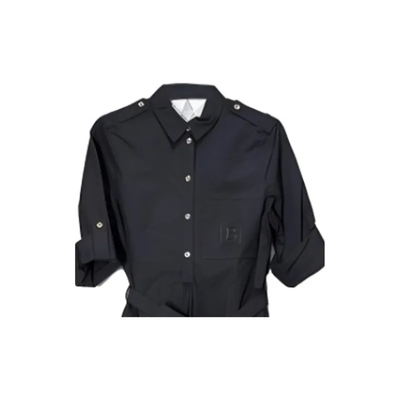 Burberry Short Sleeved Dresses Women's Black 80529331-2