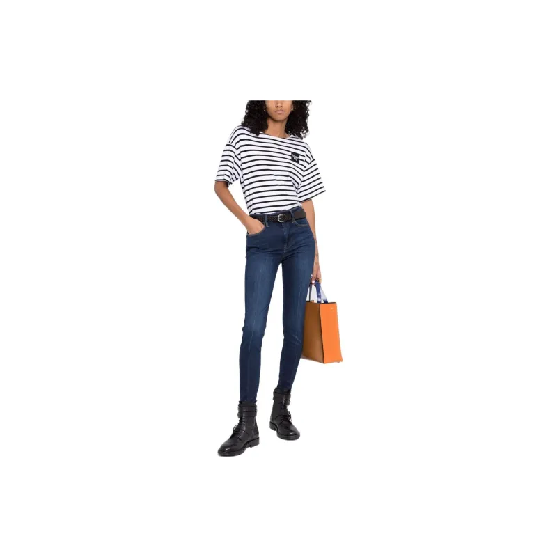 FRAME High-rise Skinny Jeans-1