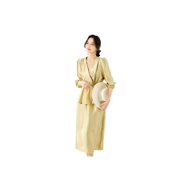 TERRE BLEUE Skirt Set Women's Khaki-8