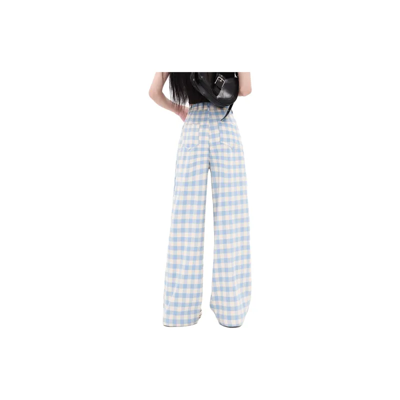 BDGU Casual Pants Women's Blue-4