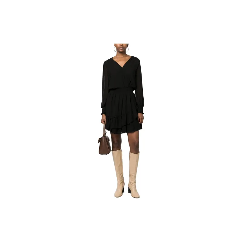 MICHAEL KORS Long Sleeved Dresses Women's Black-2