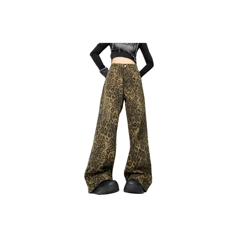 TLONELY1 Jeans Women's Leopard Print-4