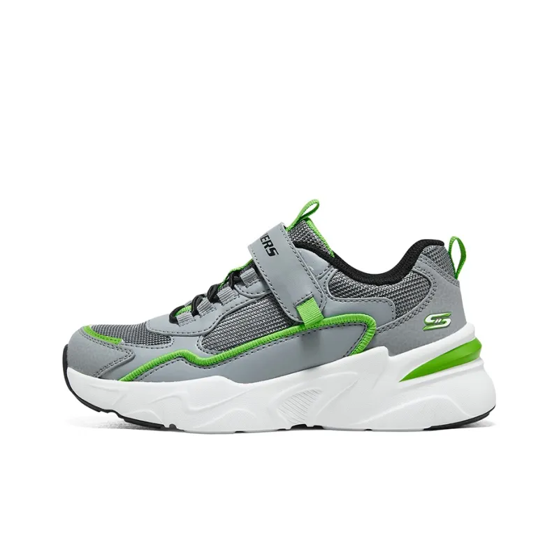 Skechers Anti-Slip Wear-Resistant Low-Top Kids' Running Shoes Lemon Gray Teenagers-0