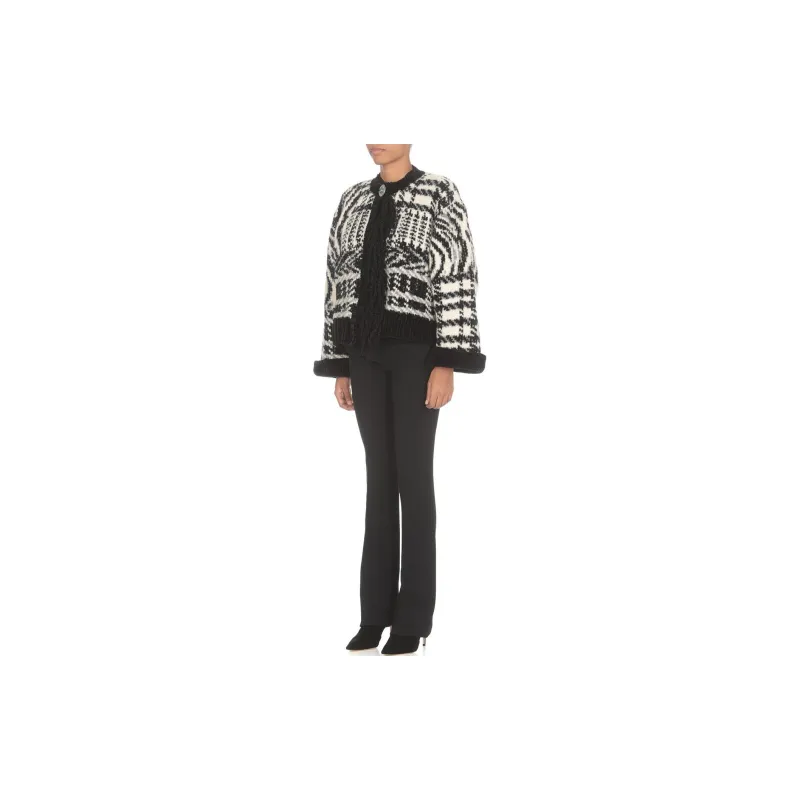 Roberto Cavalli Sweaters Women's Black White-1
