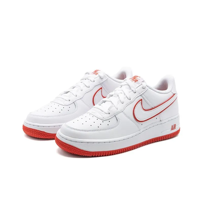 Nike Air Force 1 Low White Picante Red GS-2