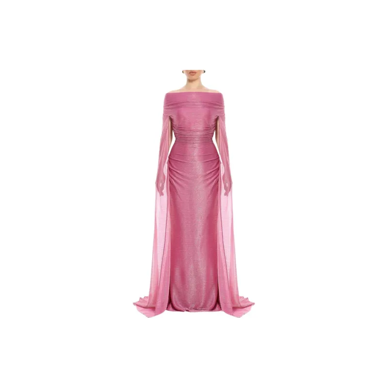 Talbot Runhof Short-Sleeved Dresses Women's Pink-1