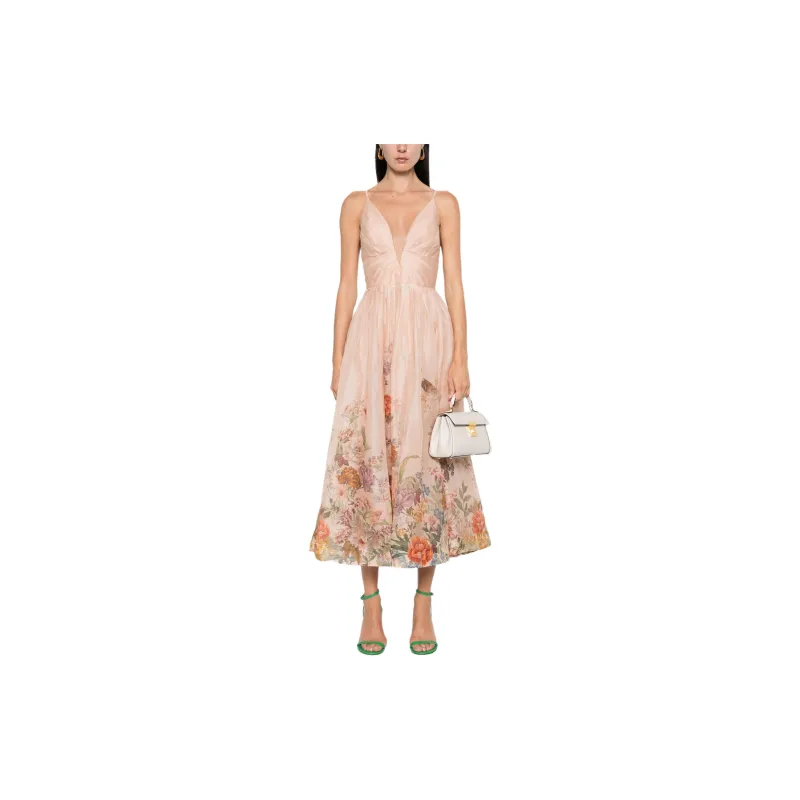 Zimmermann Pavilion V Neck Midi Dress-1