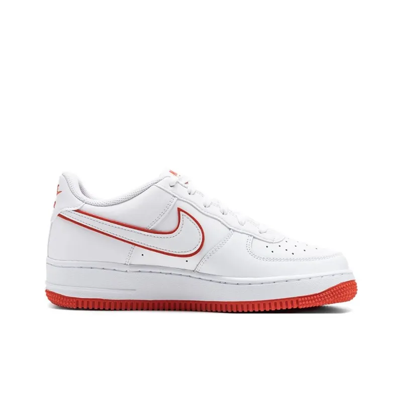 Nike Air Force 1 Low White Picante Red GS-1