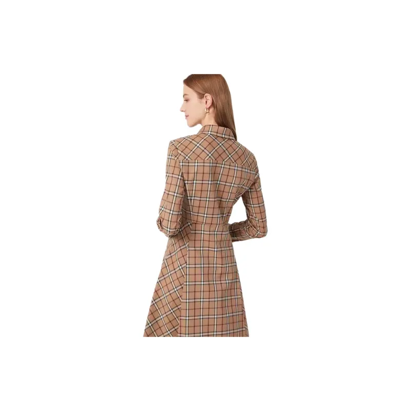 Hush Puppies Long Sleeved Dresses Women's Khaki-2
