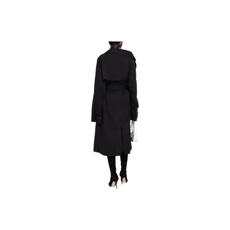 Balenciaga SS23 Trench Coat Slim Fit Women's Black-2