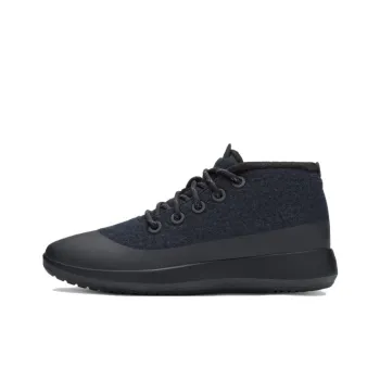 Allbirds Wool Runner Up Mizzle Plus Cushioning Mid-Top Sports Casual Shoes Women's Natural Black