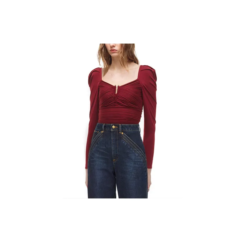 Self portrait FW21 Knitwear Women's Dark Burgundy-2