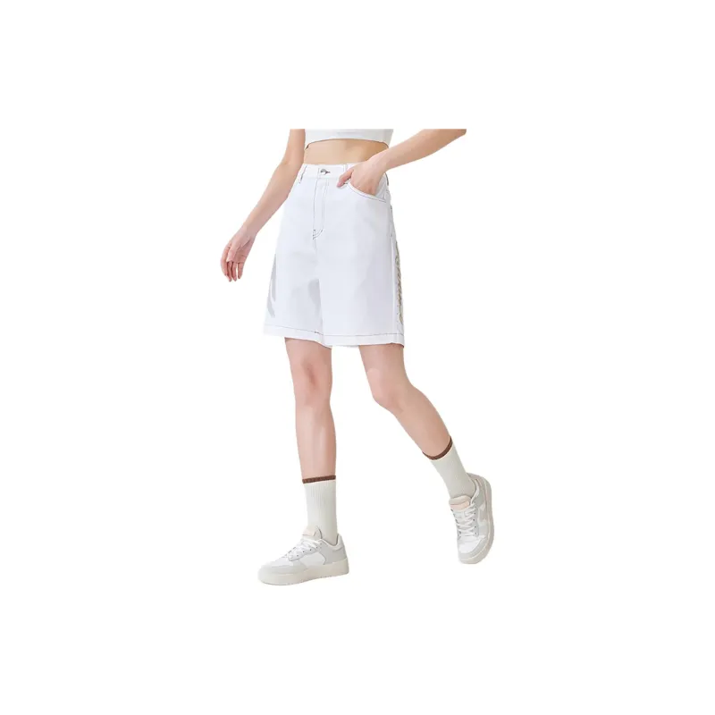 XTEP Casual Shorts Women's Pearl White-3