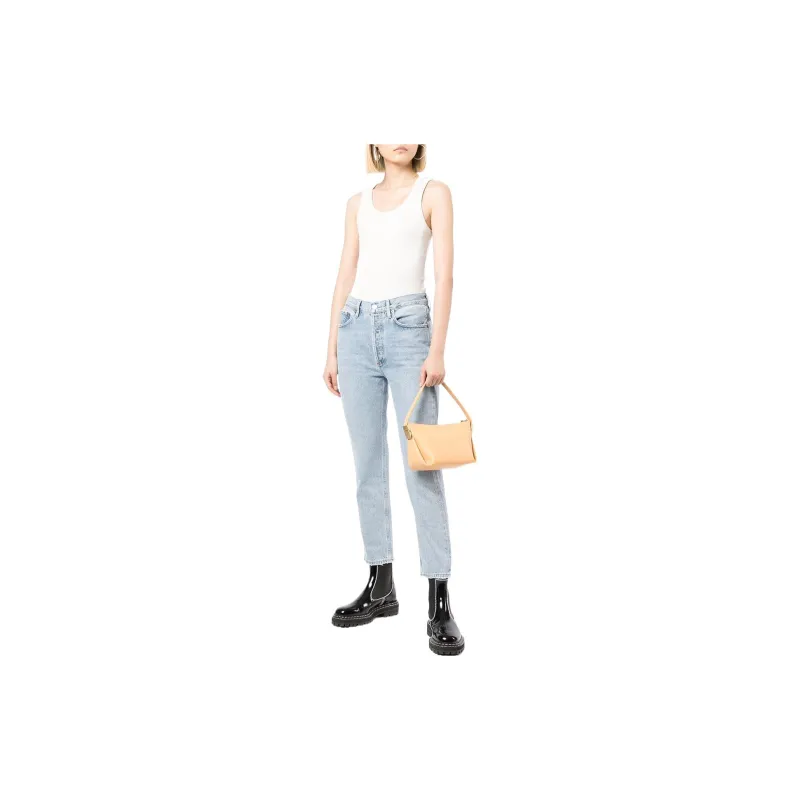 AGOLDE Riley Cropped Straight-leg Jeans-1