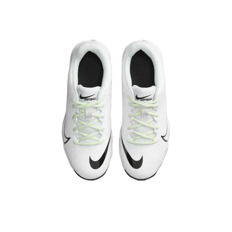 Nike Hyperdiamond 4 Keystone GG GS 'White Black'-3