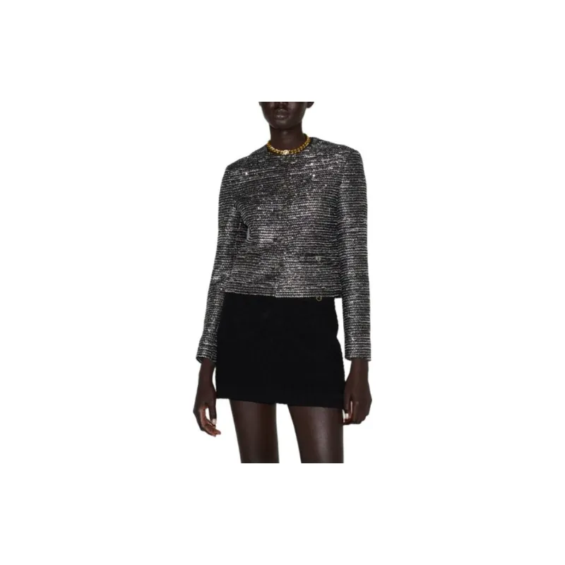 GUCCI Tweed Button Up Jacket-2