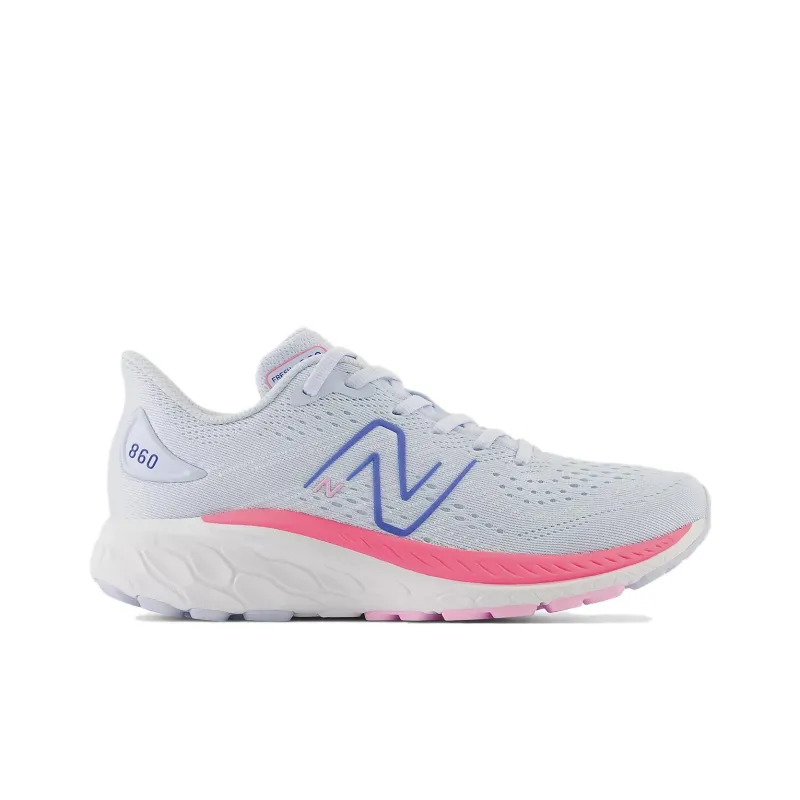 New Balance NB Fresh Foam X 860 V13 Slip Resistant Cushioning Low Top Kids' Running Shoes Neon Pink Moon Dust Teenagers-1