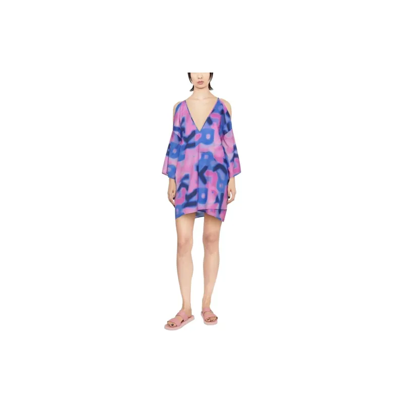 KARL LAGERFELD / Karl Lagerfeld Jeans Abstract print Cotton Kaftan Dress-1