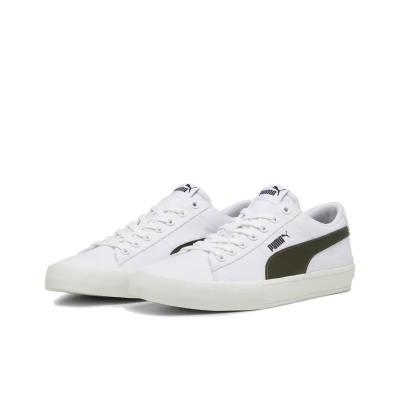 PUMA Bari Casual Slip Resistant, Abrasion Resistant, And Balanced Low Top Skateboard Shoes Unisex White Gray-3