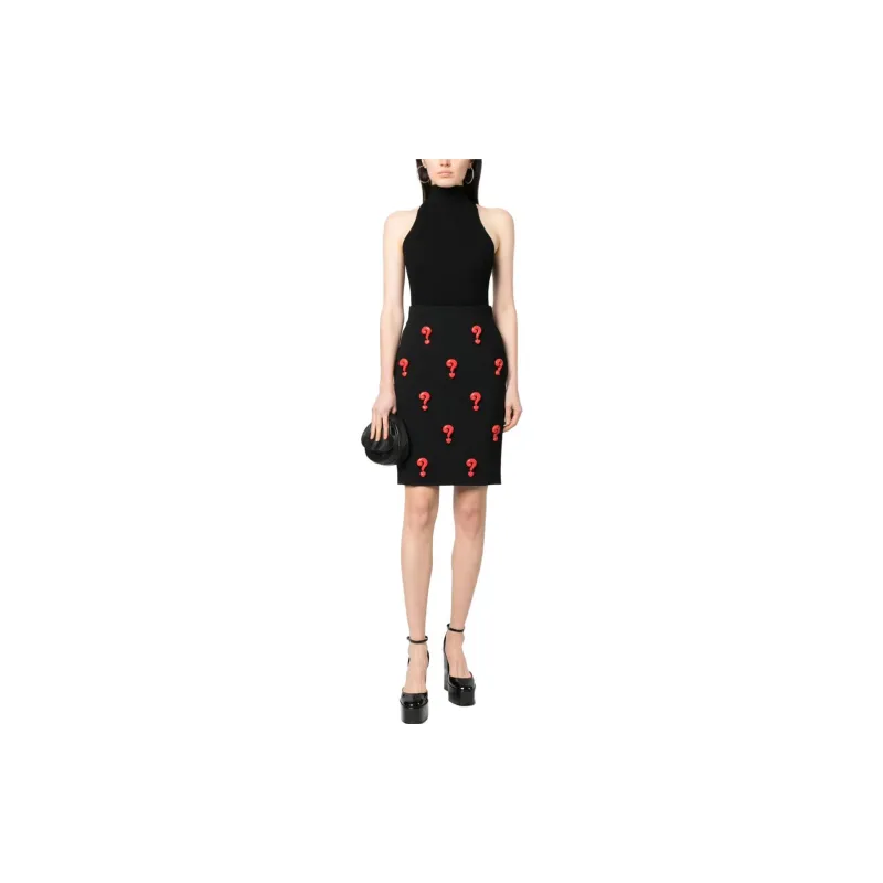 MOSCHINO Casual Long Skirts Women's Black-1
