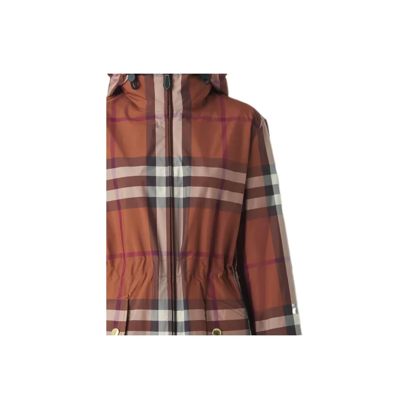 Burberry Check pattern Lightweight Parka Jacket-5