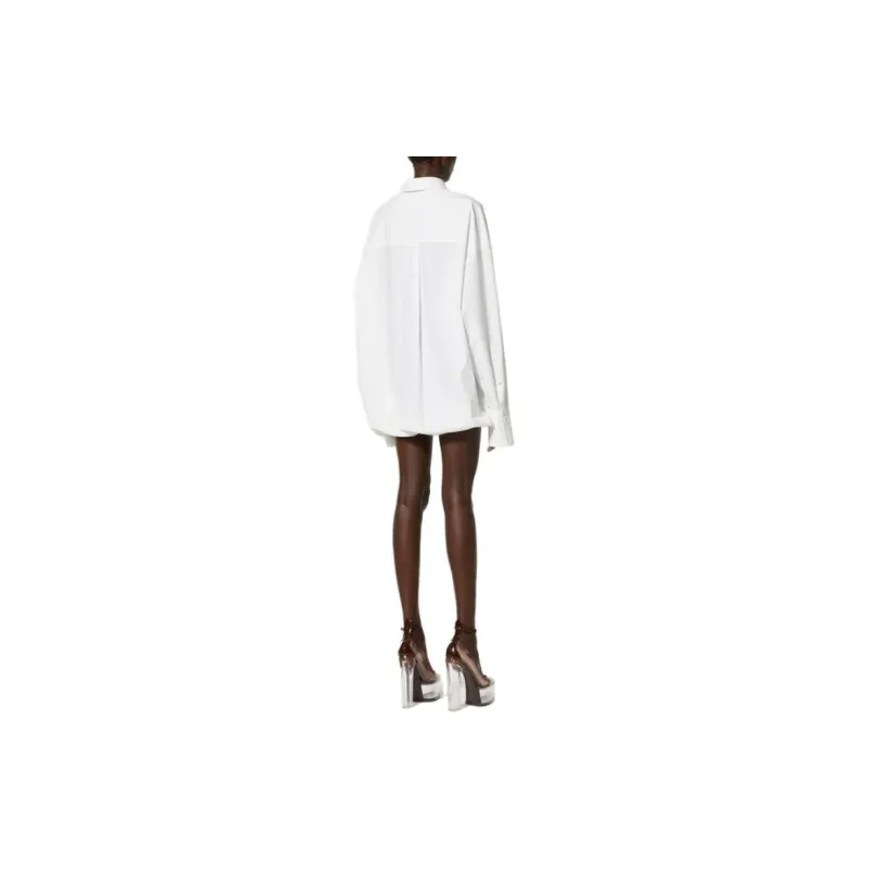 Valentino Wide Poplin Shirt 'Bianco/Ebano'-2