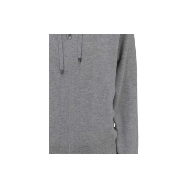 Brunello Cucinelli Zipped Drawstring Hoodie-5