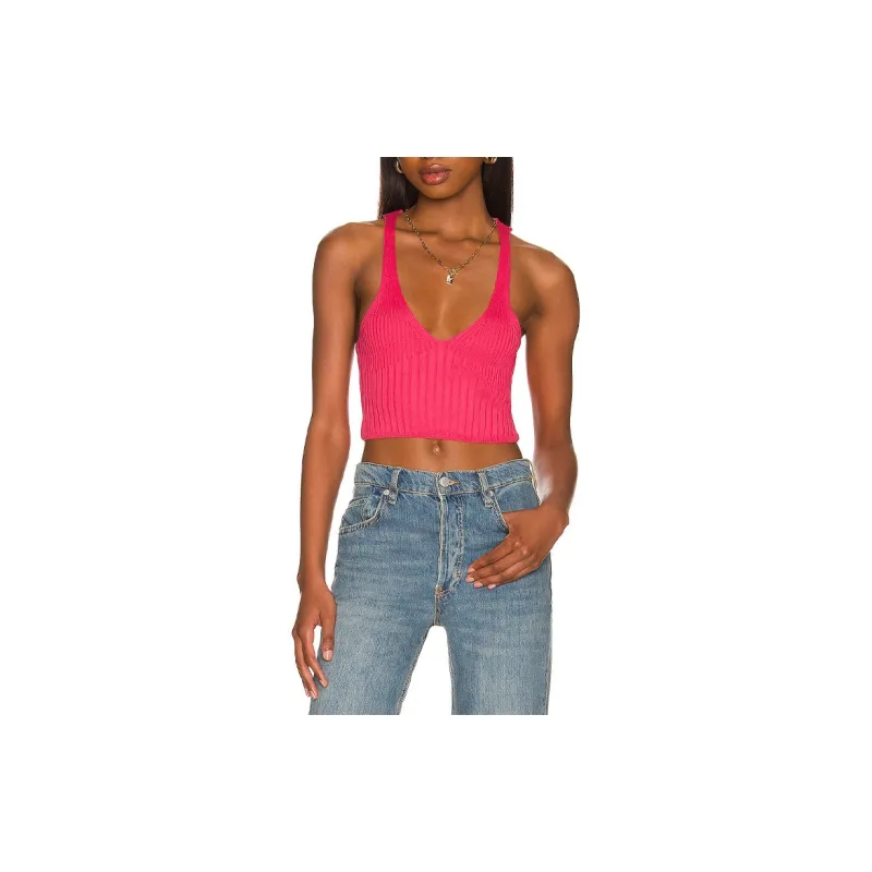 FREE PEOPLE Tank Tops Women's Pink-2