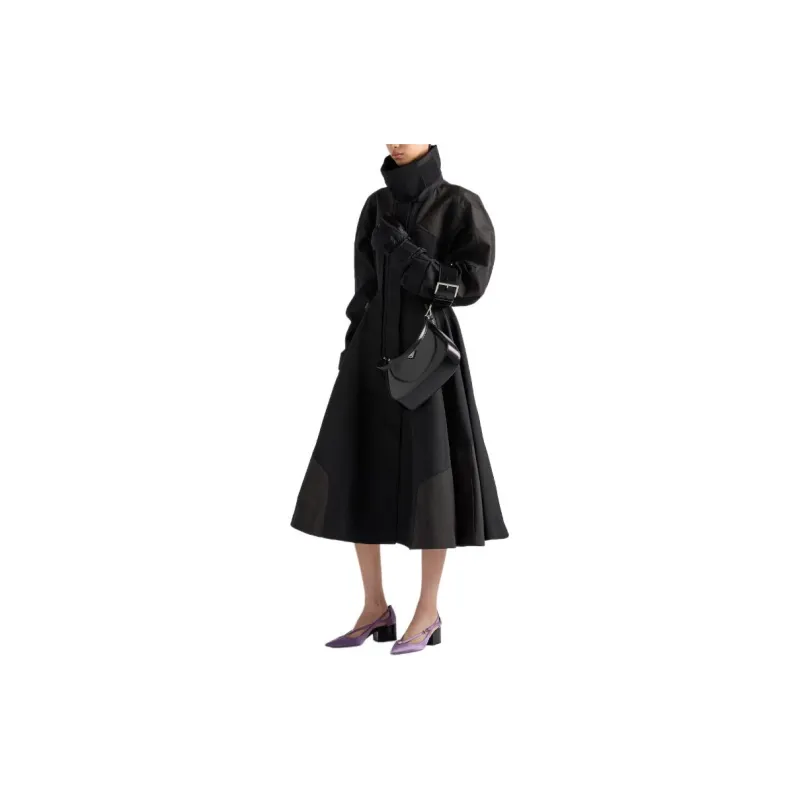 PRADA Coats Women's Black-2