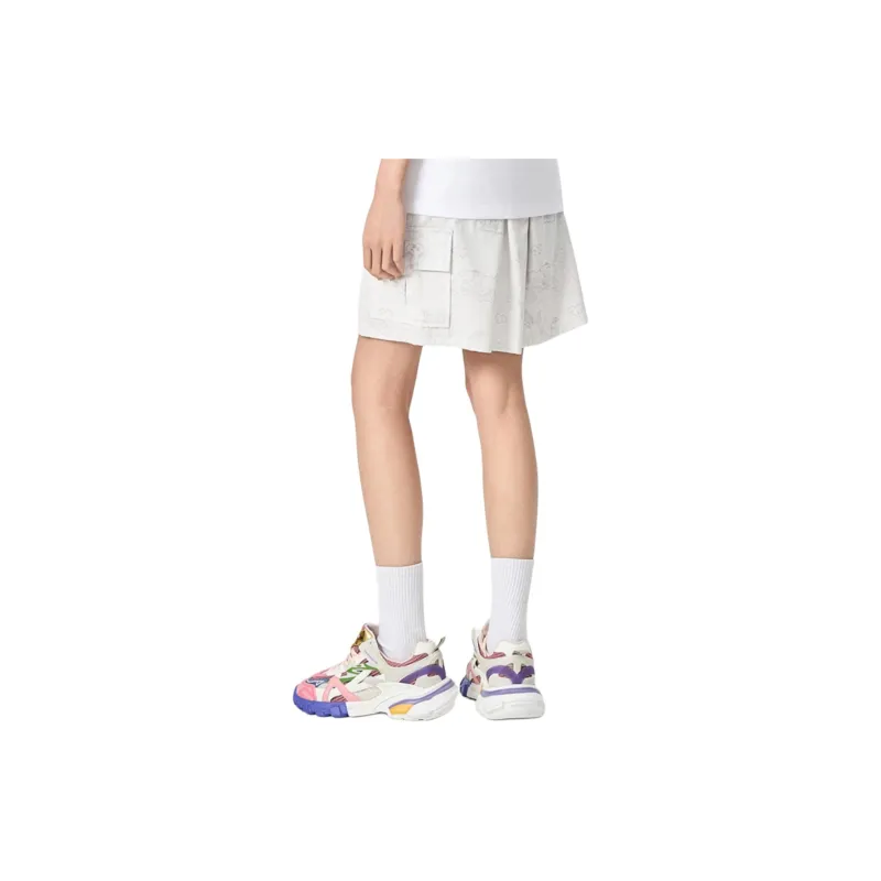Fun x SHINUBI LIANMINGKUAN Casual Shorts Women's White-2