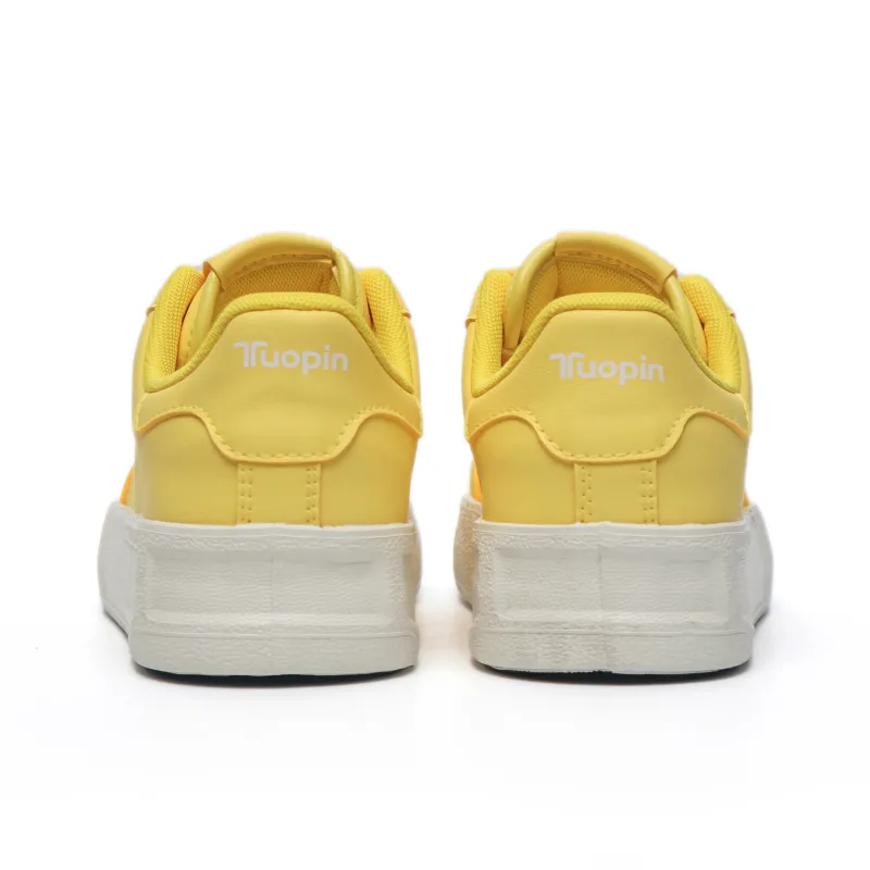 TUOPIN Anti Slip Wear Resistant Low Top Skateboard Shoes Women's Beige-6