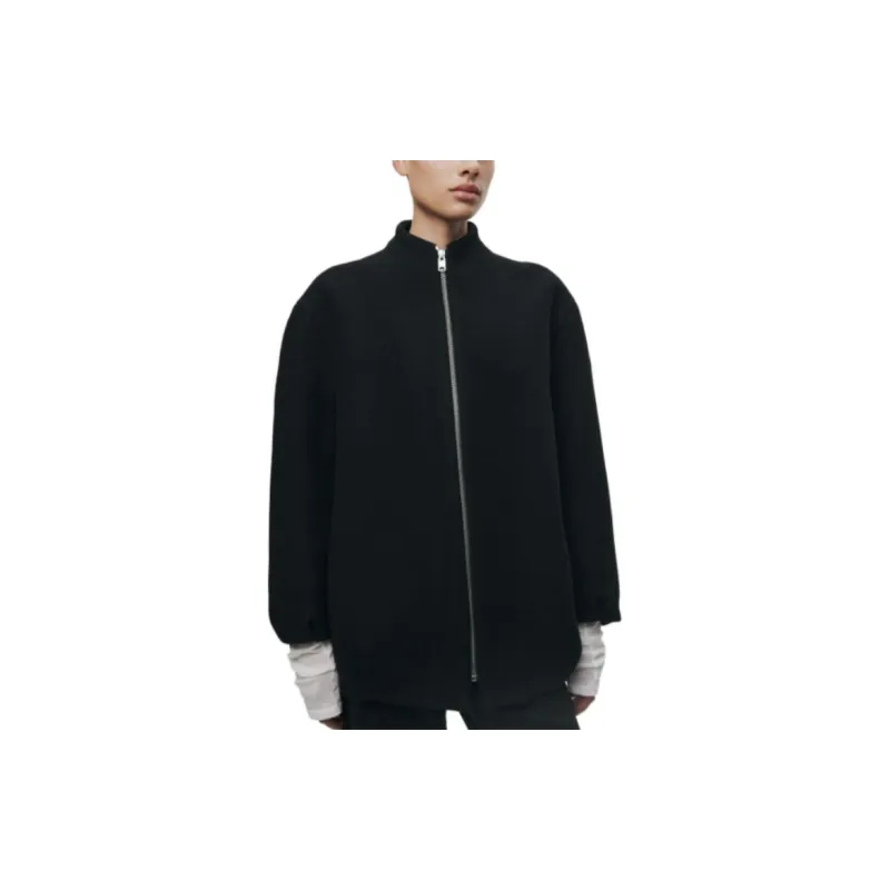 ZARA Baseball Jacket Women's Black-3