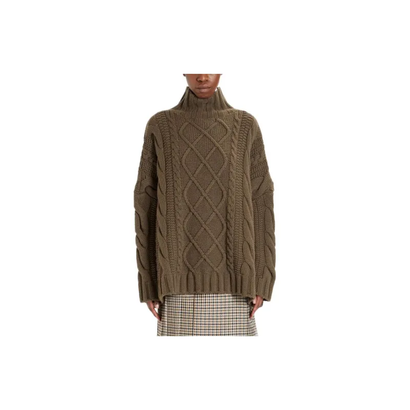 MaxMara Sweater Women's Brown Green-2