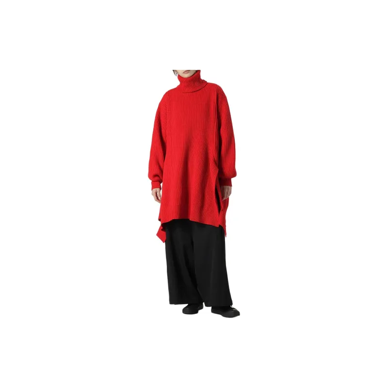 Yohji Yamamoto Roll neck Asymmetric Jumper-3