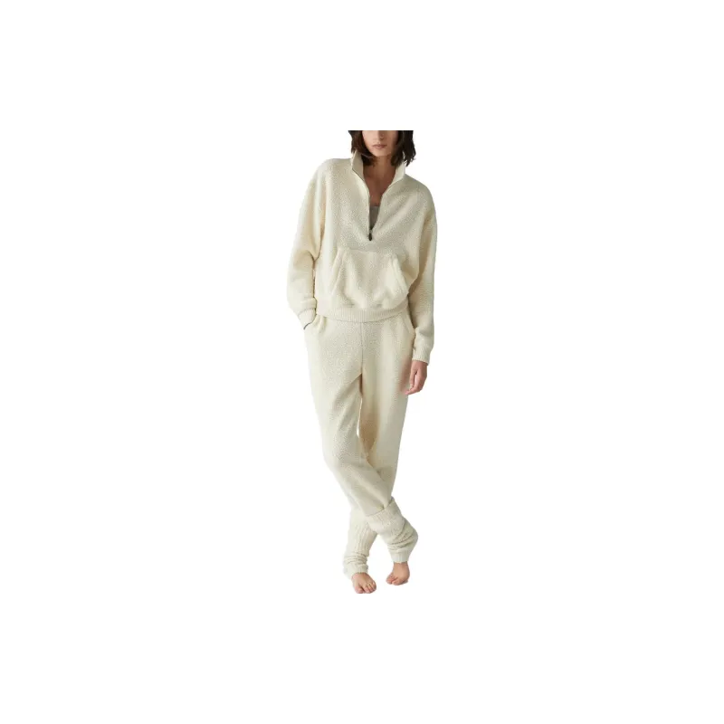 Loro Piana Knitted Sports Pants Women's Creamy Almond-2