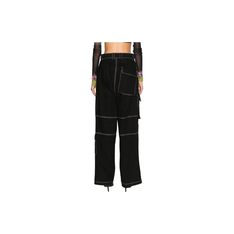 WE11DONE Cargo Pants Women's Black-2