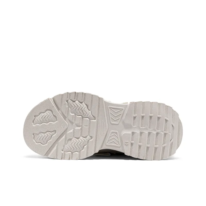 Binary Low Top Chunky Sneakers Men's Beige-5