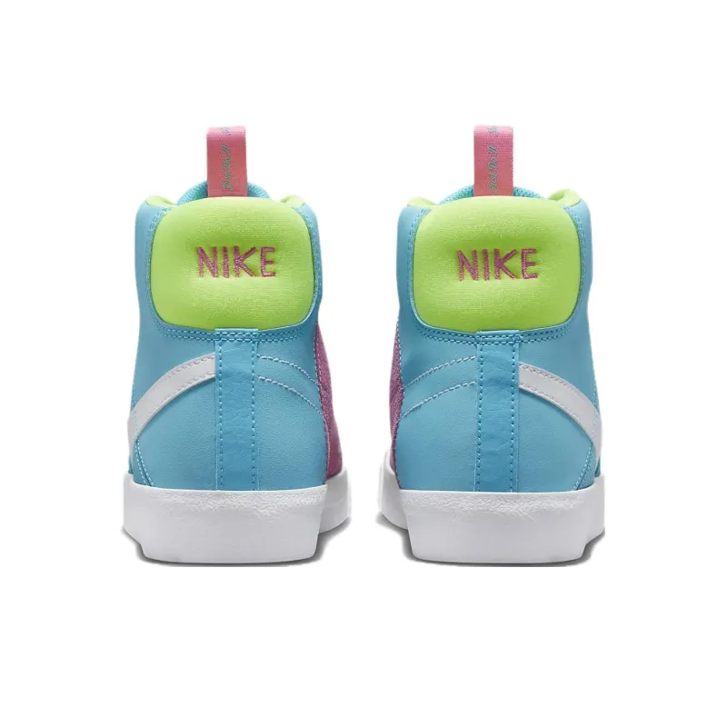 Nike Blazer Mid '77 GS 'Dance - Baltic Blue Volt Pink'-4