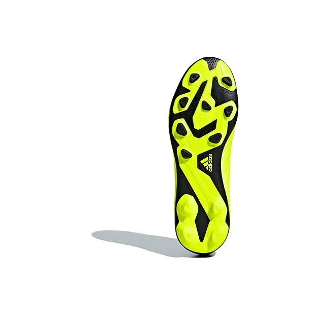 Adidas X 18.4 Low Top Kids' Soccer Shoes Yellow Black White Teenagers-4