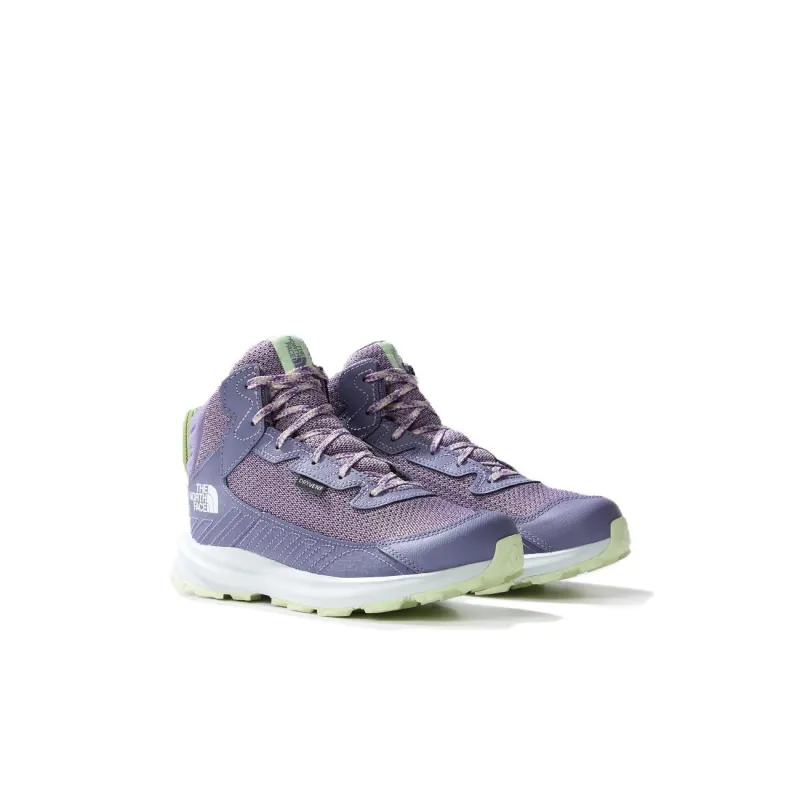 THE NORTH FACE Slip Resistant Shock Absorbers Mid Top Kids' Outdoor Shoes Purple Kids'-2