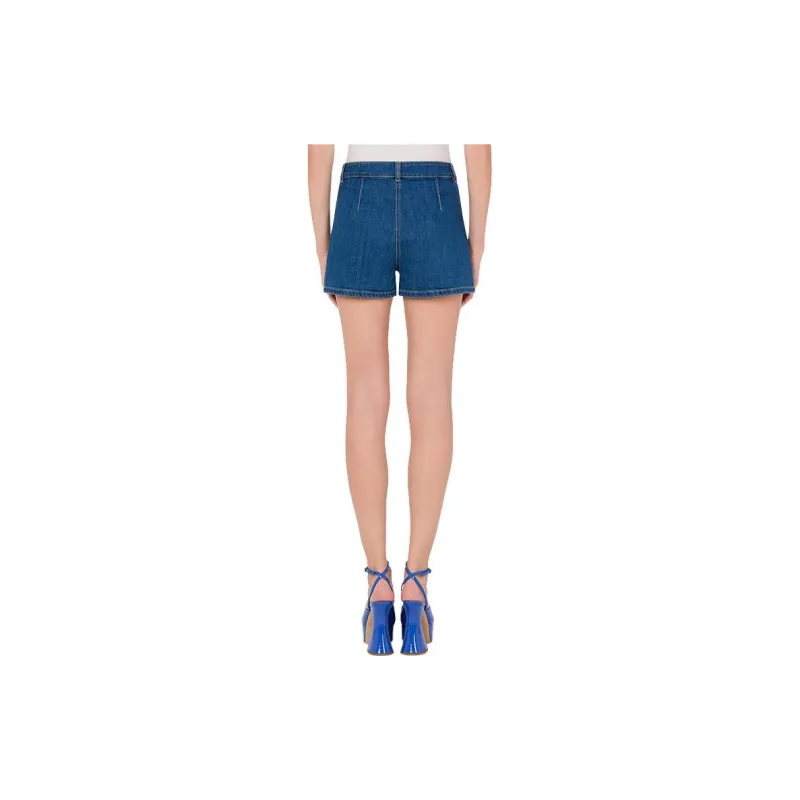 MOSCHINO Denim Shorts Women's Blue-2