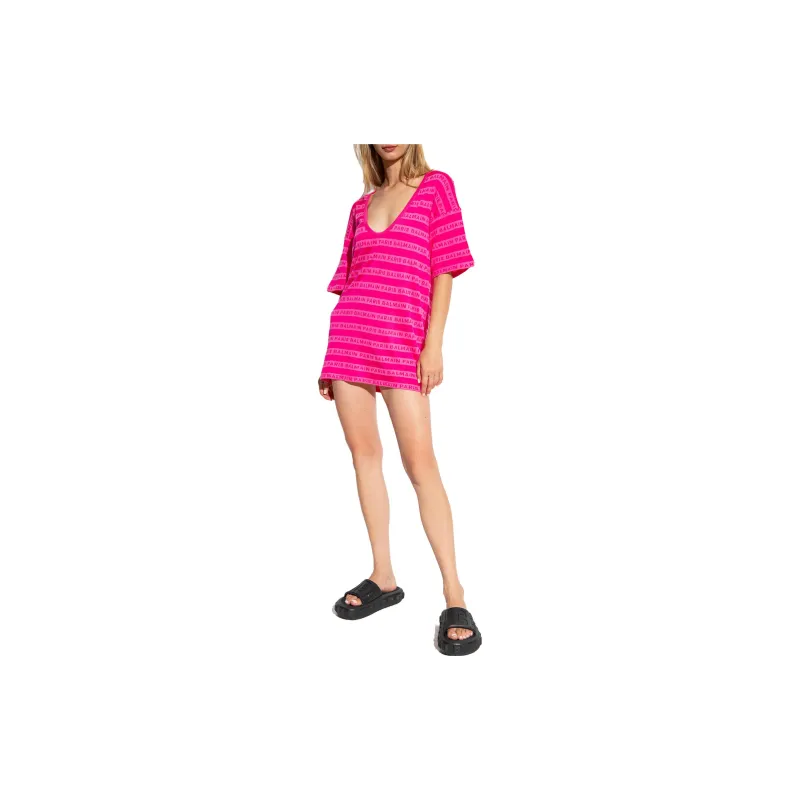 BALMAIN T-Shirts Women's Red-1