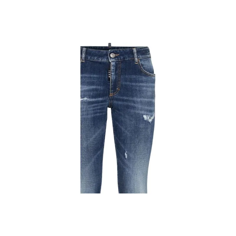 DSQUARED 2 Mid Rise Distressed Flared Jeans-3