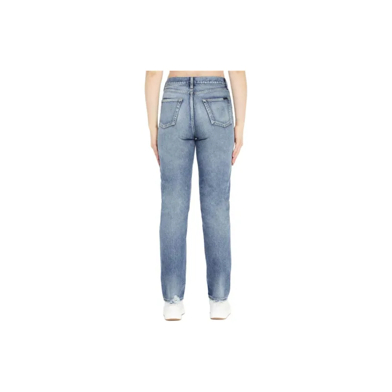 SAINT LAURENT Button Detailed Skinny Jeans-2
