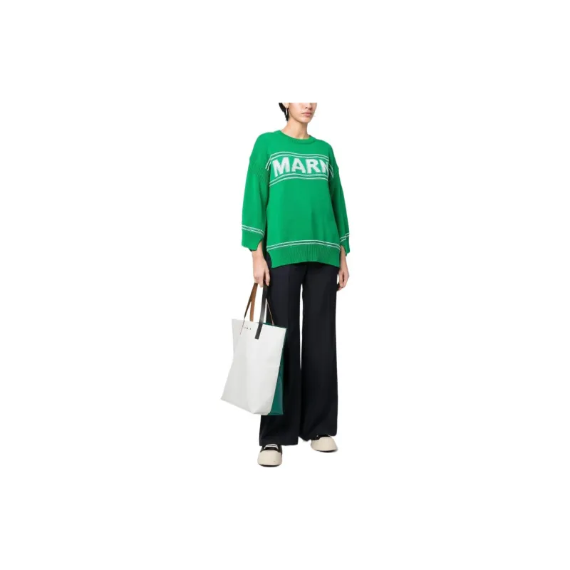 MARNI Logo Intarsia knit Jumper-2