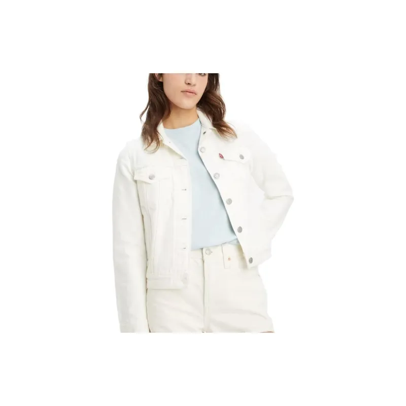 Levis Jackets Women's White-3