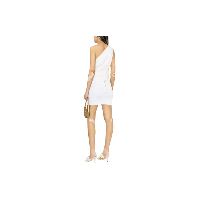 BALMAIN Casual Short Skirts Women's White-2