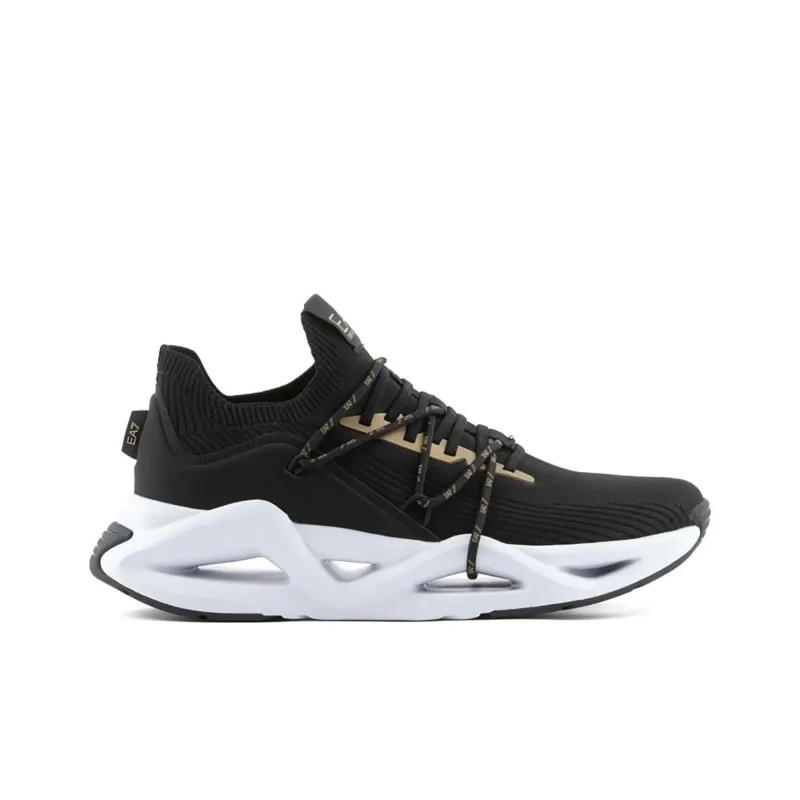 EMPORIO ARMANI EA7 Breathable Low Top Casual Shoes Men's Black-1