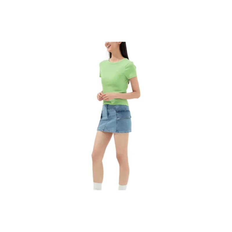 GUESS T Shirts Women's Green-3