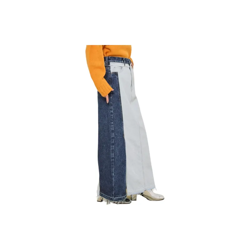 UNITED TOKYO Denim Long Skirts Women's Blue-3